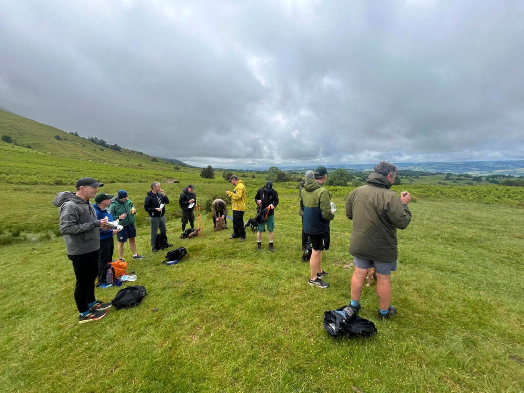Group walks on our retreat for men