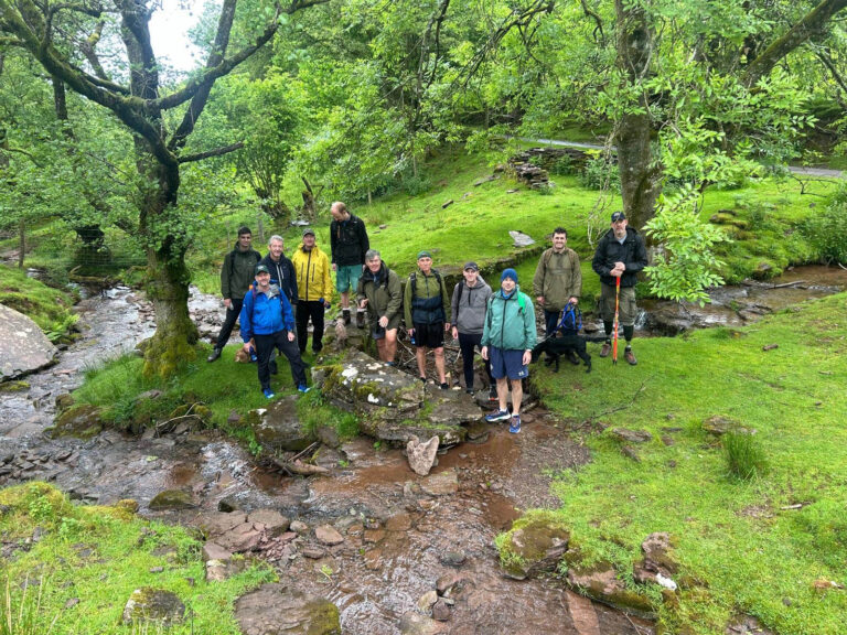 Nature walk on our 4-day retreat for men