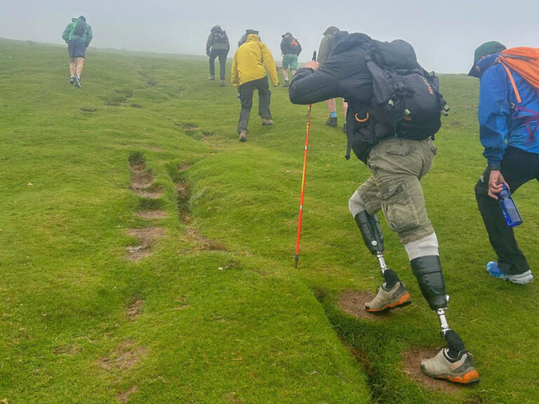 Hiking in the Brecon Beacons during our retreat for men in June.